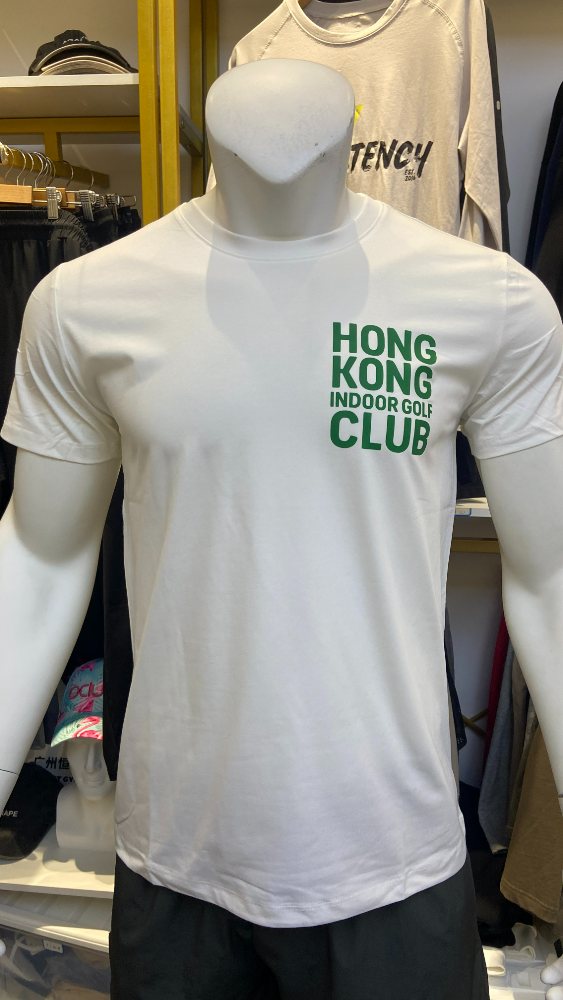 180gsm cotton‑poly blend O‑neck short‑sleeve tee