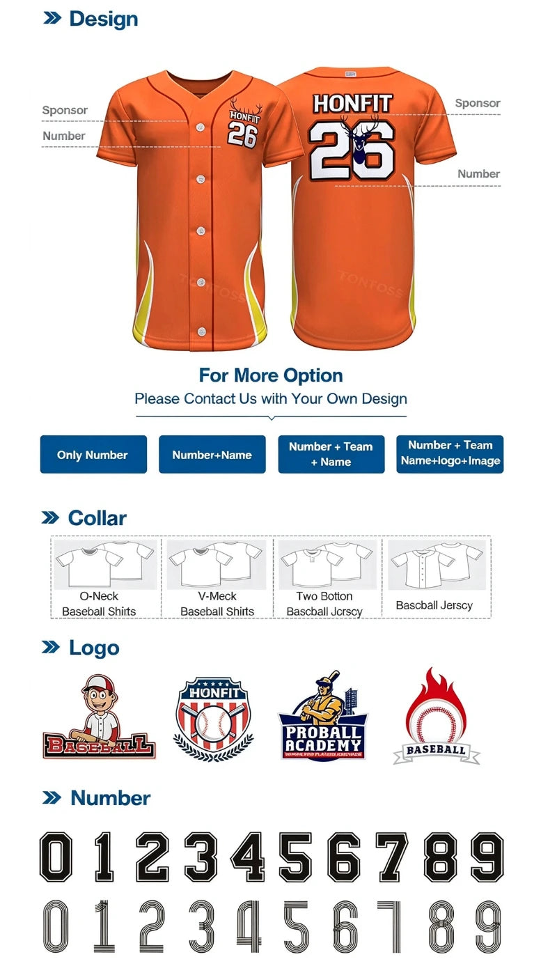 Options: Fabrics, Collars, Sublimation & Logos