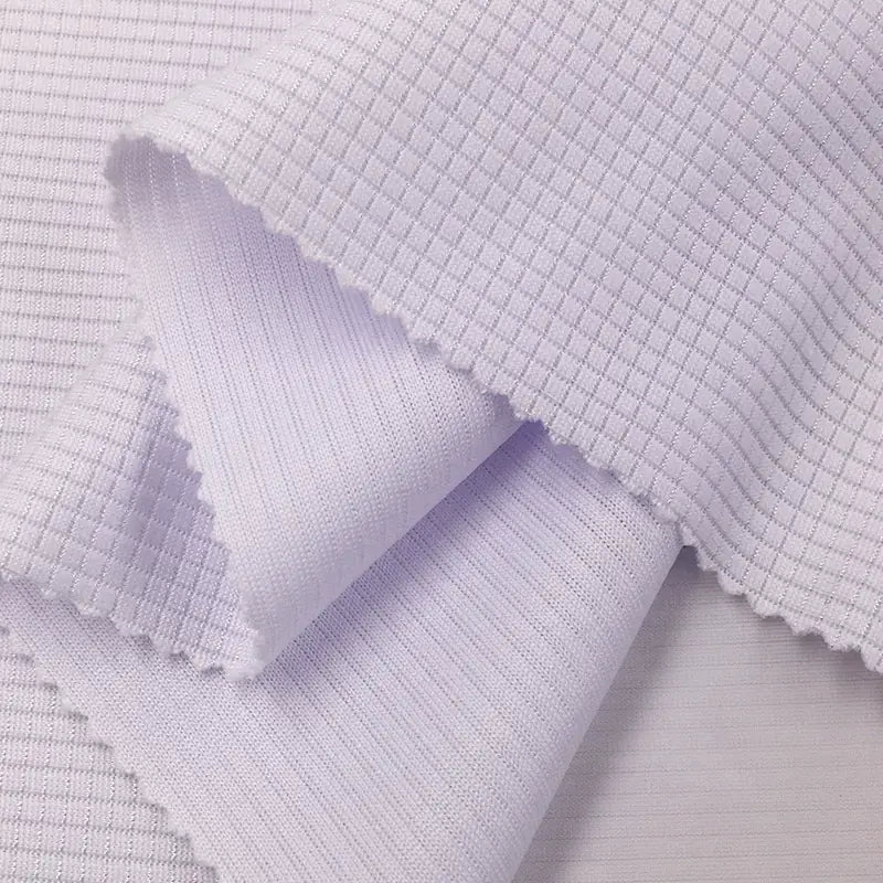 Glossy 3D Grid Fabric