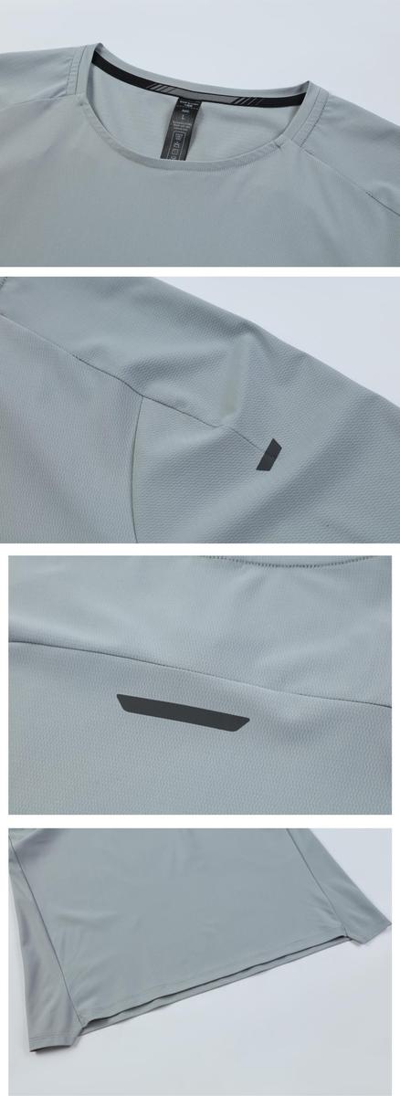 Mens Gym Workout 80%polyester 20%spandex Tshirt L-325314 - Honfitwear