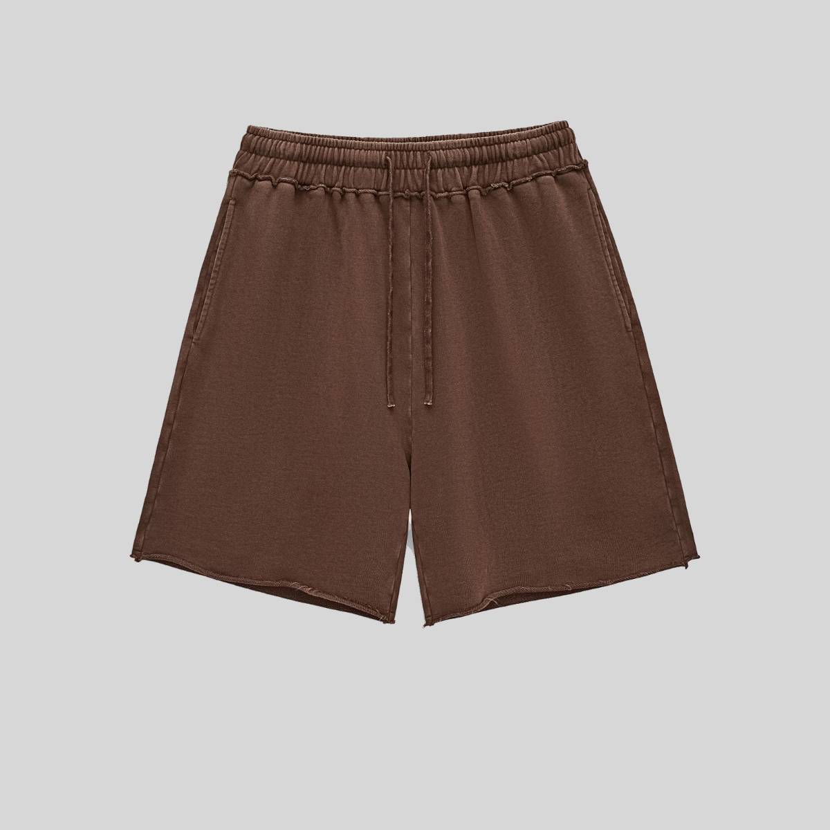 Mens Streetwear 100%cotton Tank Top Shorts Set BX8806-DK8601 - SHORTS