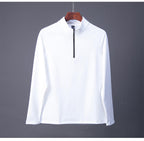Mens Gym Training 100% Polyester Quarter Zip Shirt print logo 10