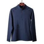 Mens Gym Training 100% Polyester Quarter Zip Shirt print logo 19