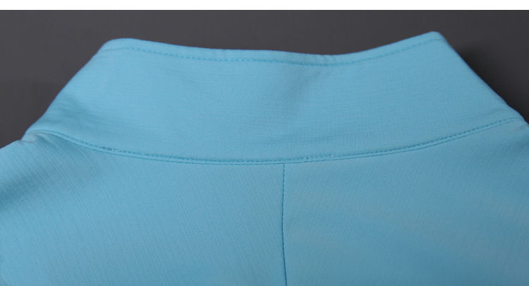 Mens Gym Training 100% Polyester Quarter Zip Shirt print logo 11