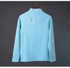 Mens Gym Training 100% Polyester Quarter Zip Shirt print logo 4