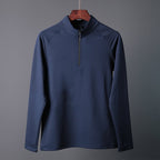 Mens Gym Training 100% Polyester Quarter Zip Shirt print logo 16