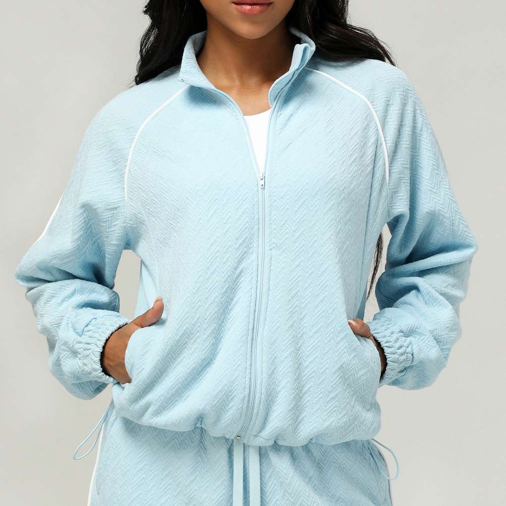Womens Casual Fitness 98%polyester 2%spandex Shorts Set sm2373 - jacket print logo 6