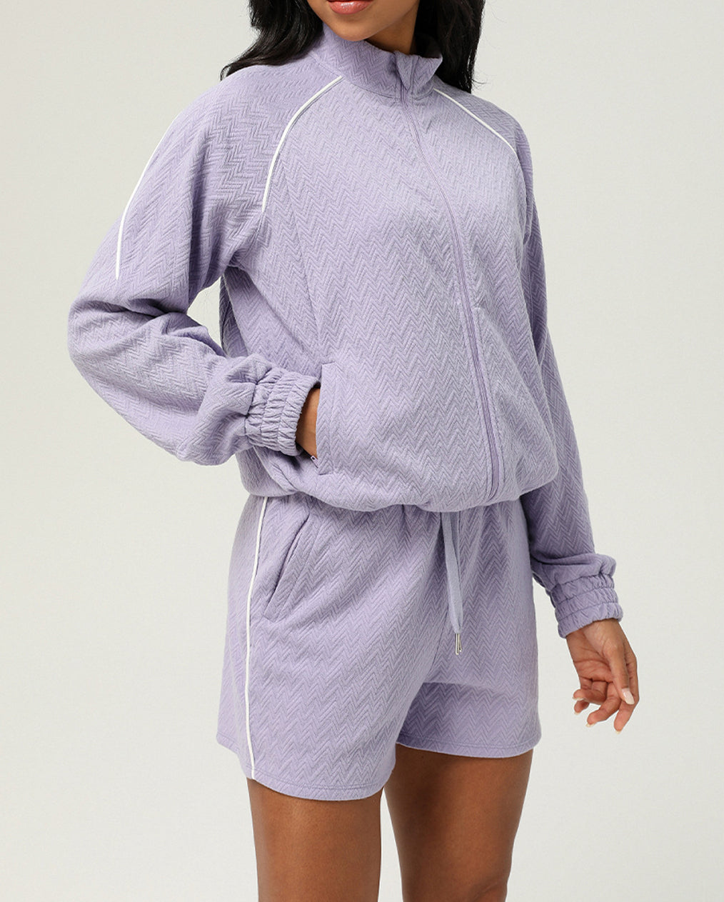 Womens Casual Fitness 98%polyester 2%spandex Shorts Set sm2373