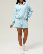 Womens Casual Fitness 98%polyester 2%spandex Shorts Set sm2373