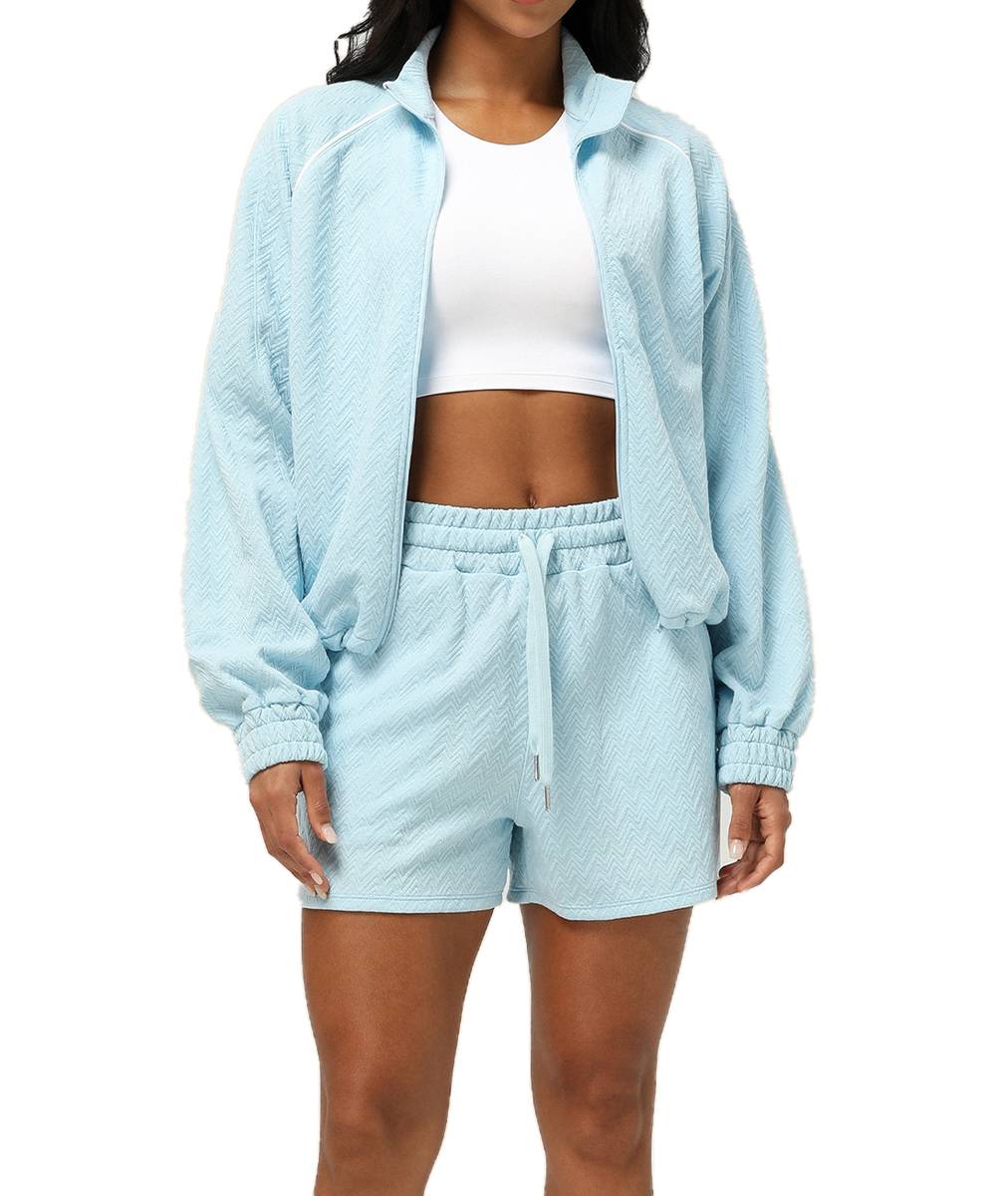 Womens Casual Fitness 98%polyester 2%spandex Shorts Set sm2373 - Product View 4 | Honfit