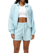Womens Casual Fitness 98%polyester 2%spandex Shorts Set sm2373