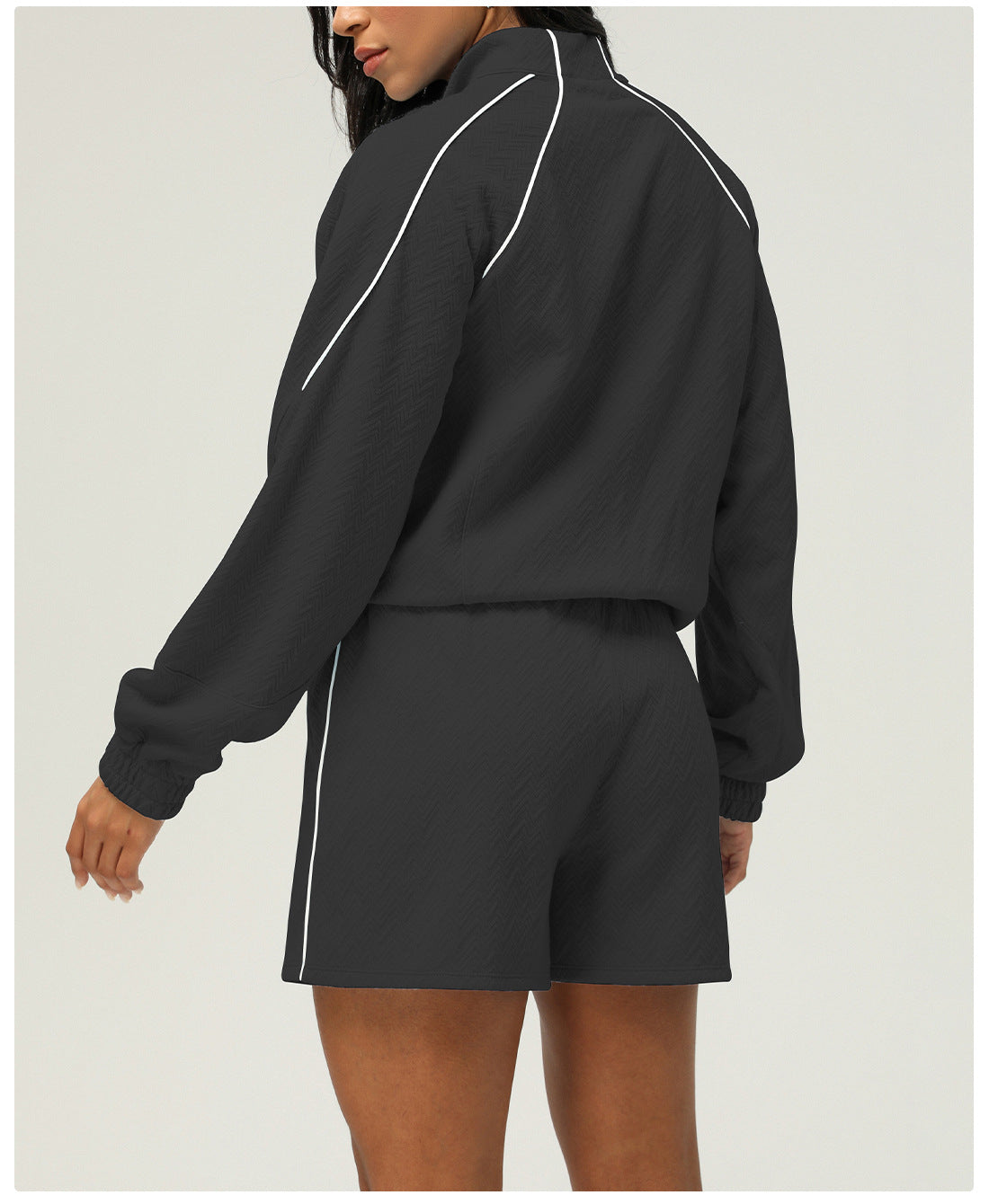 Womens Casual Fitness 98%polyester 2%spandex Shorts Set sm2373