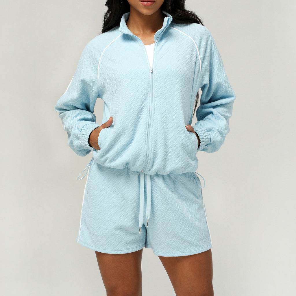 Womens Casual Fitness 98%polyester 2%spandex Shorts Set sm2373