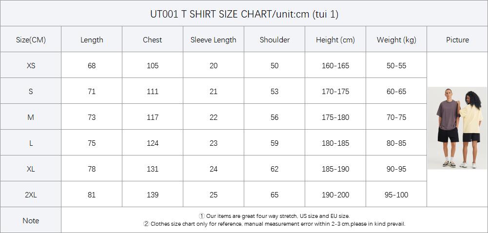 Mens Casual Sports 70%cotton 30%polyester Oversized T-shirt UT001 - Honfitwear